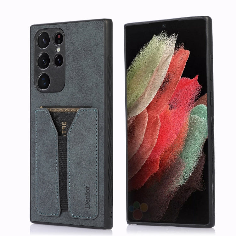 Denior DV Elastic Card PU Back Cover Phone Case, For Samsung Galaxy S22 5G, For Samsung Galaxy S22+ 5G, For Samsung Galaxy S22 Ultra 5G, For Samsung Galaxy S21 5G, For Samsung Galaxy S21+ 5G, For Samsung Galaxy S21 Ultra 5G, For Samsung Galaxy Note20  ...