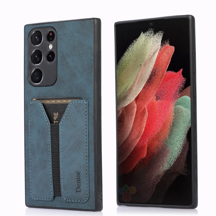 Denior DV Elastic Card PU Back Cover Phone Case, For Samsung Galaxy S22 5G, For Samsung Galaxy S22+ 5G, For Samsung Galaxy S22 Ultra 5G, For Samsung Galaxy S21 5G, For Samsung Galaxy S21+ 5G, For Samsung Galaxy S21 Ultra 5G, For Samsung Galaxy Note20  ...