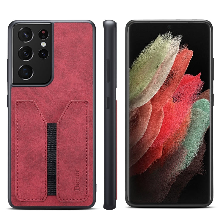 Denior DV Elastic Card PU Back Cover Phone Case, For Samsung Galaxy S22 5G, For Samsung Galaxy S22+ 5G, For Samsung Galaxy S22 Ultra 5G, For Samsung Galaxy S21 5G, For Samsung Galaxy S21+ 5G, For Samsung Galaxy S21 Ultra 5G, For Samsung Galaxy Note20  ...