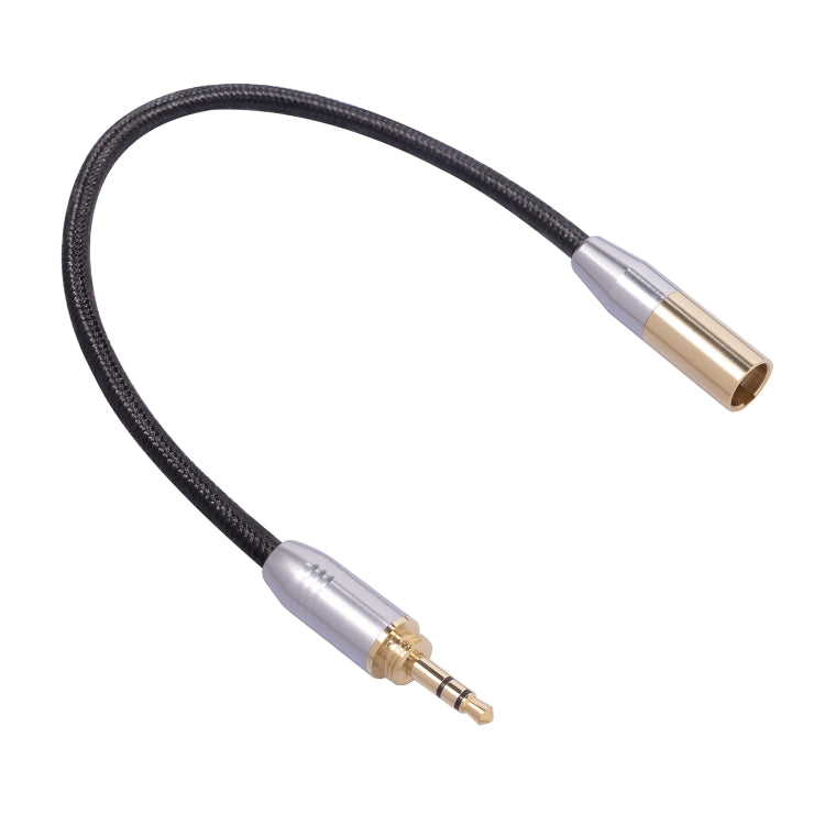 SB423M120-03 6.35mm + 3.5mm Male to Mini XLR 3pin Male Audio Cable, Length: 30cm, 6.35mm+3.5mm to Mini XLR