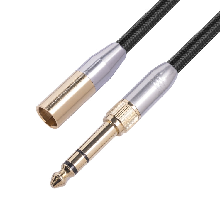 SB423M120-03 6.35mm + 3.5mm Male to Mini XLR 3pin Male Audio Cable, Length: 30cm, 6.35mm+3.5mm to Mini XLR