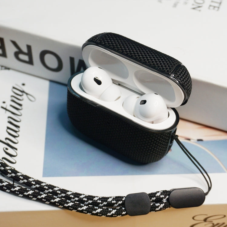 Nylon Waterproof Wireless Earphone Case with Lanyard, For AirPods Pro 2