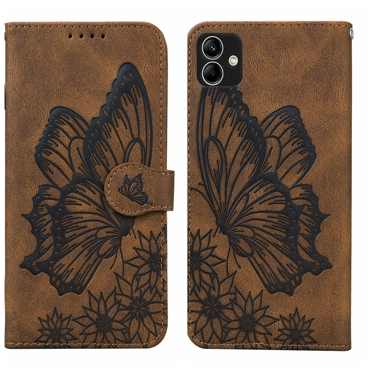 Retro Skin Feel Butterflies Embossing Horizontal Flip Leather Phone Case, For Samsung Galaxy A04, For Samsung Galaxy A14 5G, For Samsung Galaxy A23E, For Samsung Galaxy S23 5G, For Samsung Galaxy S23+ 5G, For Samsung Galaxy S23 Ultra 5G, For OPPO A17  ...