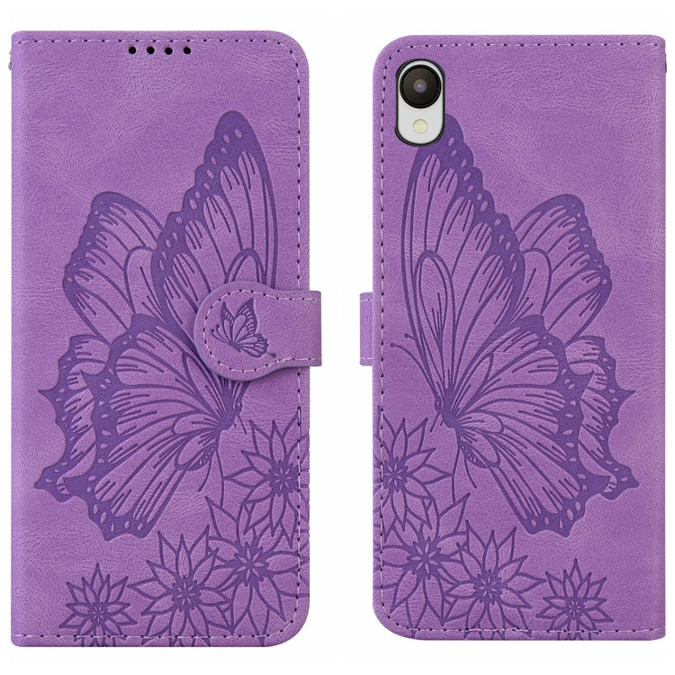 Retro Skin Feel Butterflies Embossing Horizontal Flip Leather Phone Case, For Samsung Galaxy A04, For Samsung Galaxy A14 5G, For Samsung Galaxy A23E, For Samsung Galaxy S23 5G, For Samsung Galaxy S23+ 5G, For Samsung Galaxy S23 Ultra 5G, For OPPO A17  ...