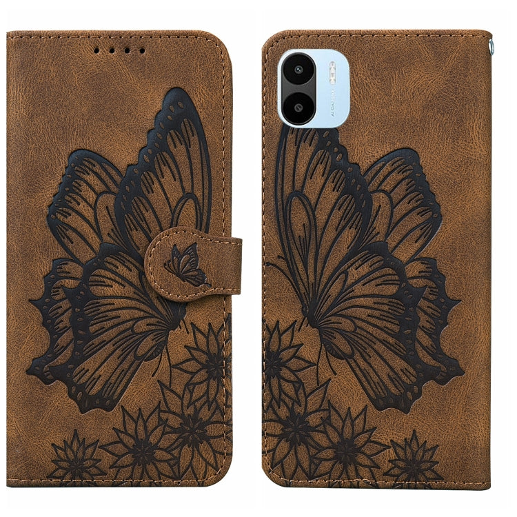Retro Skin Feel Butterflies Embossing Horizontal Flip Leather Phone Case, For Google Pixel 7 5G, For Google Pixel 7 Pro 5G, For Xiaomi Redmi A1, For Xiaomi Poco M4 5G, For Xiaomi 12T / 12T Pro / Redmi K50 Ultra
