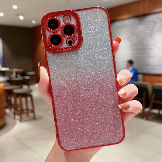 High Transparent Gradient Color Glitter TPU Phone Case, For iPhone 14 Plus, For iPhone 14 Pro Max, For iPhone 14 Pro, For iPhone 14