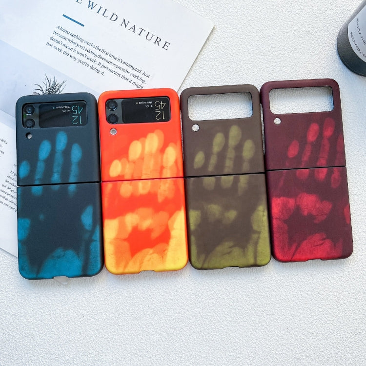 Heat Sensitive Silicone Protective Phone Case, For Samsung Galaxy Z Flip3 5G, For Samsung Galaxy Z Flip4