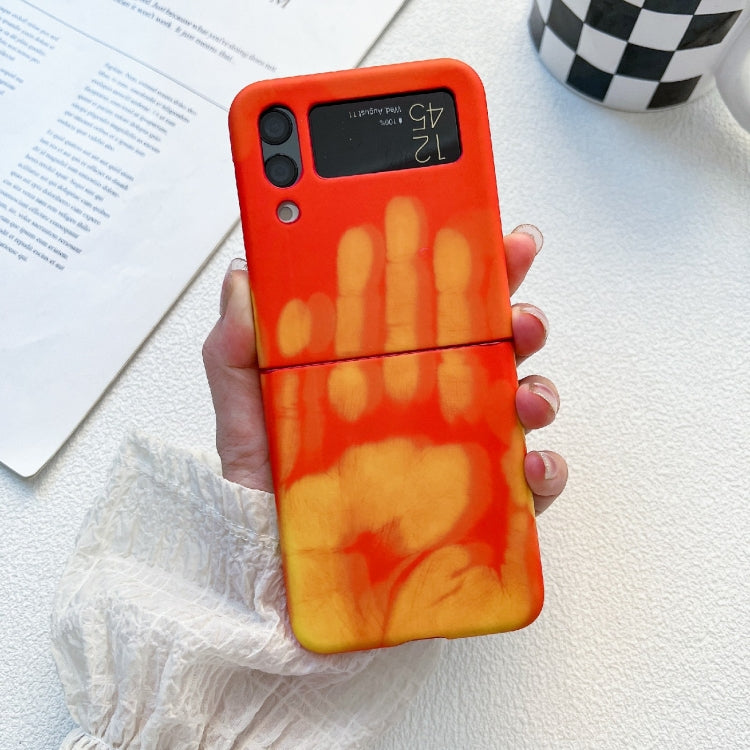 Heat Sensitive Silicone Protective Phone Case, For Samsung Galaxy Z Flip3 5G, For Samsung Galaxy Z Flip4