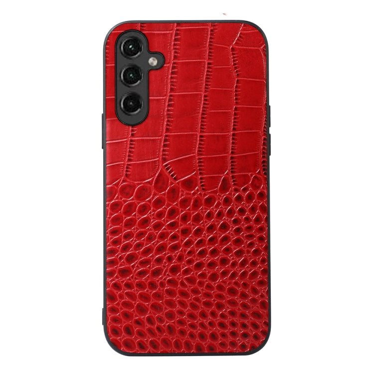 Crocodile Texture Genuine Leather Phone Case, For Samsung Galaxy A14 5G, For Samsung Galaxy S23+ 5G, For Samsung Galaxy S23 Ultra 5G