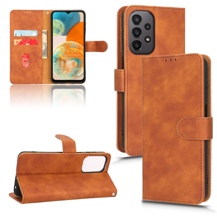 Skin Feel Magnetic Flip Leather Phone Case, For Samsung Galaxy A23 4G Global