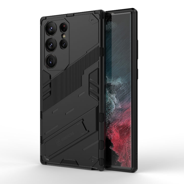 Punk Armor 2 in 1 PC + TPU Shockproof Phone Case with Invisible Holder, For Samsung Galaxy S23 Ultra 5G, For Samsung Galaxy S23+ 5G, For Samsung Galaxy S23 5G