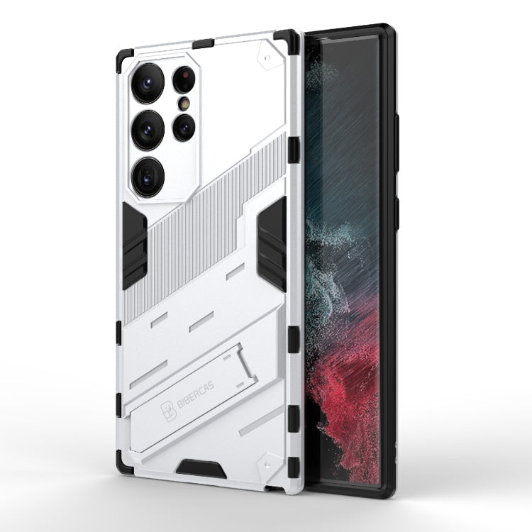 Punk Armor 2 in 1 PC + TPU Shockproof Phone Case with Invisible Holder, For Samsung Galaxy S23 Ultra 5G, For Samsung Galaxy S23+ 5G, For Samsung Galaxy S23 5G