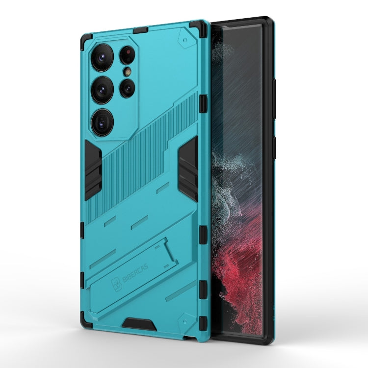 Punk Armor 2 in 1 PC + TPU Shockproof Phone Case with Invisible Holder, For Samsung Galaxy S23 Ultra 5G, For Samsung Galaxy S23+ 5G, For Samsung Galaxy S23 5G