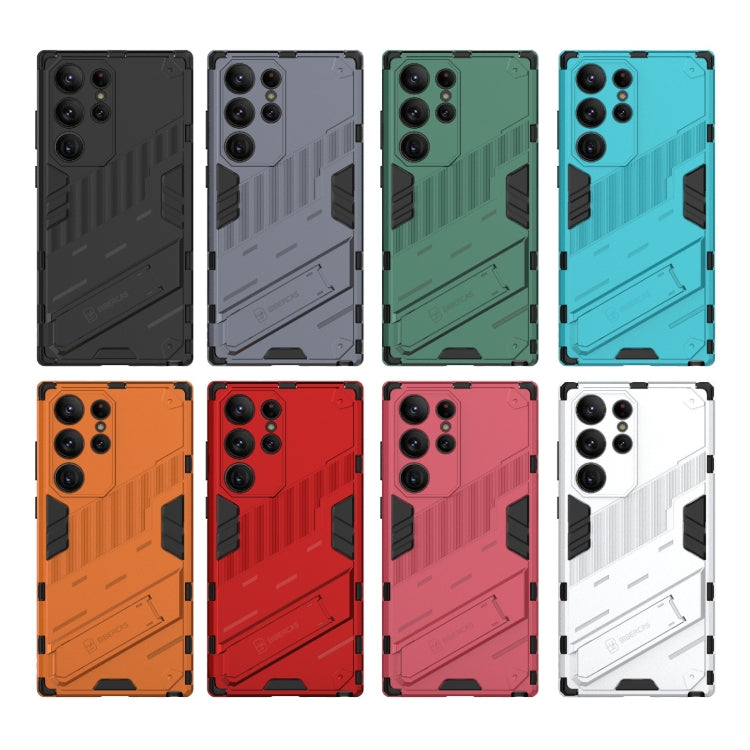 Punk Armor 2 in 1 PC + TPU Shockproof Phone Case with Invisible Holder, For Samsung Galaxy S23 Ultra 5G, For Samsung Galaxy S23+ 5G, For Samsung Galaxy S23 5G