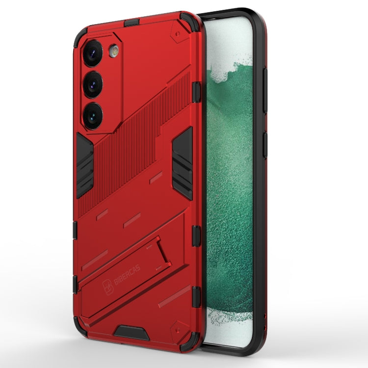 Punk Armor 2 in 1 PC + TPU Shockproof Phone Case with Invisible Holder, For Samsung Galaxy S23 Ultra 5G, For Samsung Galaxy S23+ 5G, For Samsung Galaxy S23 5G