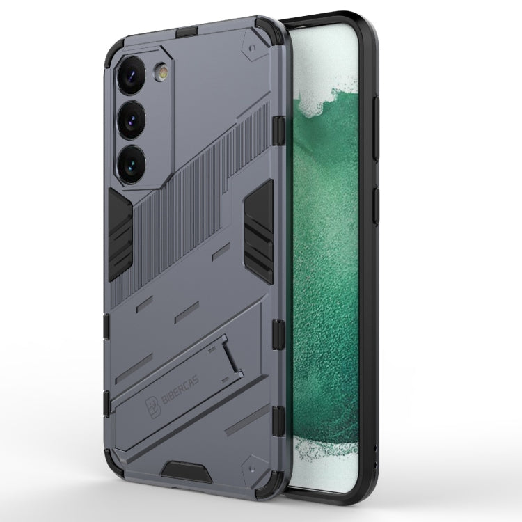 Punk Armor 2 in 1 PC + TPU Shockproof Phone Case with Invisible Holder, For Samsung Galaxy S23 Ultra 5G, For Samsung Galaxy S23+ 5G, For Samsung Galaxy S23 5G