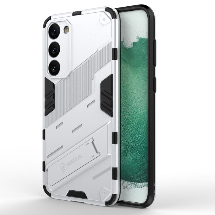 Punk Armor 2 in 1 PC + TPU Shockproof Phone Case with Invisible Holder, For Samsung Galaxy S23 Ultra 5G, For Samsung Galaxy S23+ 5G, For Samsung Galaxy S23 5G