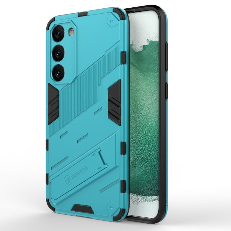 Punk Armor 2 in 1 PC + TPU Shockproof Phone Case with Invisible Holder, For Samsung Galaxy S23 Ultra 5G, For Samsung Galaxy S23+ 5G, For Samsung Galaxy S23 5G