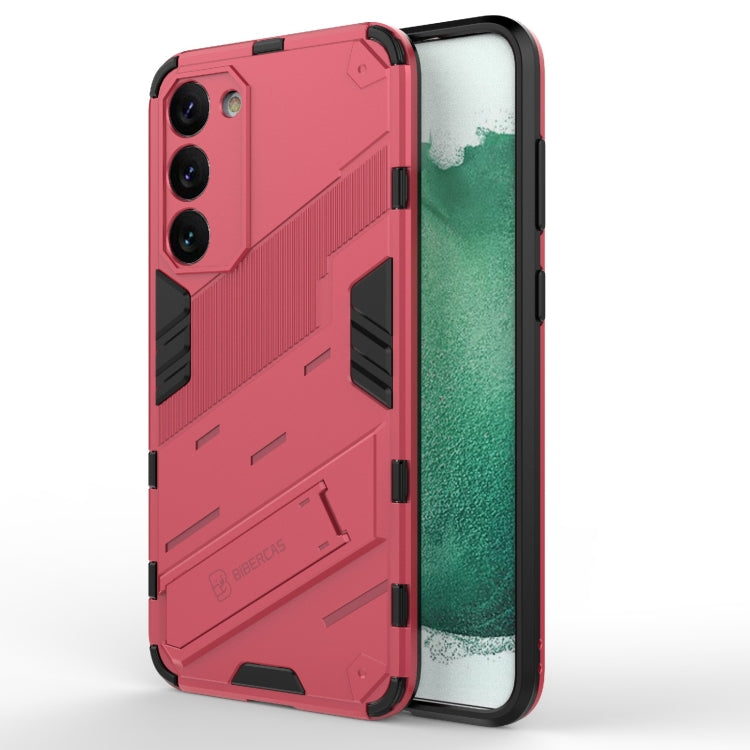 Punk Armor 2 in 1 PC + TPU Shockproof Phone Case with Invisible Holder, For Samsung Galaxy S23 Ultra 5G, For Samsung Galaxy S23+ 5G, For Samsung Galaxy S23 5G