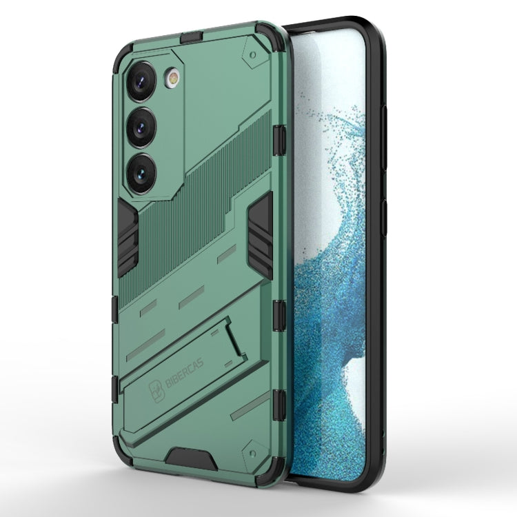Punk Armor 2 in 1 PC + TPU Shockproof Phone Case with Invisible Holder, For Samsung Galaxy S23 Ultra 5G, For Samsung Galaxy S23+ 5G, For Samsung Galaxy S23 5G