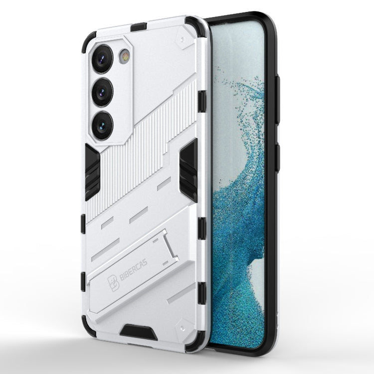 Punk Armor 2 in 1 PC + TPU Shockproof Phone Case with Invisible Holder, For Samsung Galaxy S23 Ultra 5G, For Samsung Galaxy S23+ 5G, For Samsung Galaxy S23 5G