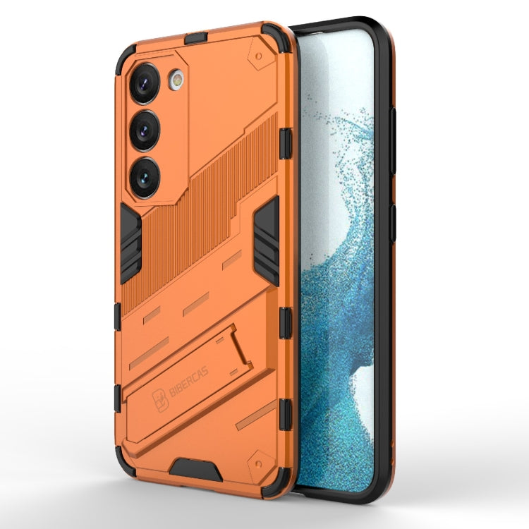 Punk Armor 2 in 1 PC + TPU Shockproof Phone Case with Invisible Holder, For Samsung Galaxy S23 Ultra 5G, For Samsung Galaxy S23+ 5G, For Samsung Galaxy S23 5G