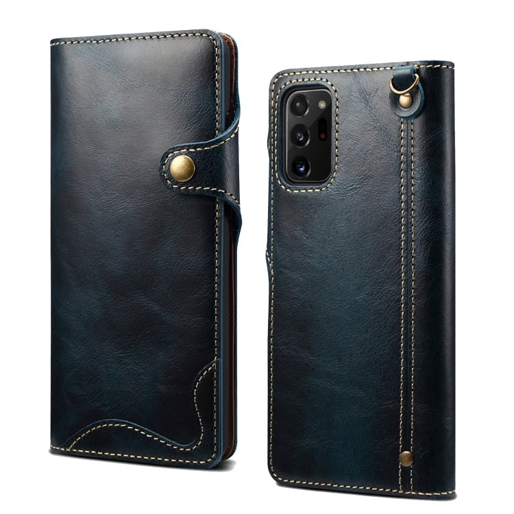 Denior Oil Wax Cowhide Magnetic Button Genuine Leather Case, For Samsung Galaxy S20+, For Samsung Galaxy S20 Ultra, For Samsung Galaxy Note20, For Samsung Galaxy Note20 Ultra, For Samsung Galaxy S21 5G, For Samsung Galaxy S21+ 5G                       ...