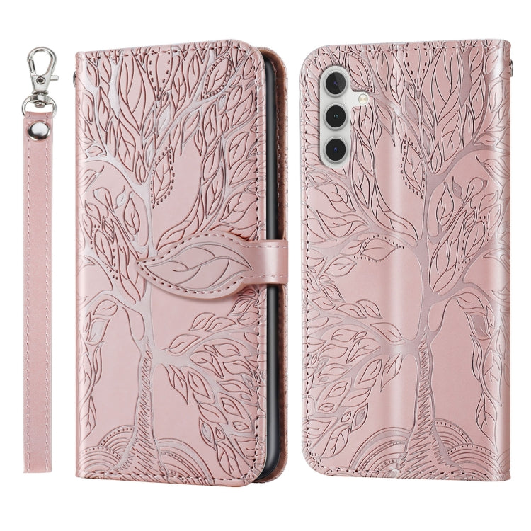 Life Tree Embossing Pattern Leather Phone Case, For Samsung Galaxy A14 5G, For Samsung Galaxy S23 5G, For Samsung Galaxy S23+ 5G, For Samsung Galaxy S23 Ultra 5G