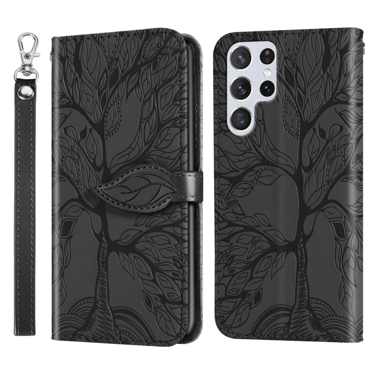 Life Tree Embossing Pattern Leather Phone Case, For Samsung Galaxy A14 5G, For Samsung Galaxy S23 5G, For Samsung Galaxy S23+ 5G, For Samsung Galaxy S23 Ultra 5G