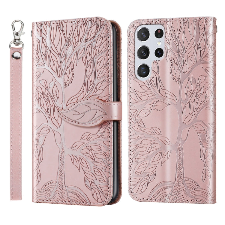 Life Tree Embossing Pattern Leather Phone Case, For Samsung Galaxy A14 5G, For Samsung Galaxy S23 5G, For Samsung Galaxy S23+ 5G, For Samsung Galaxy S23 Ultra 5G