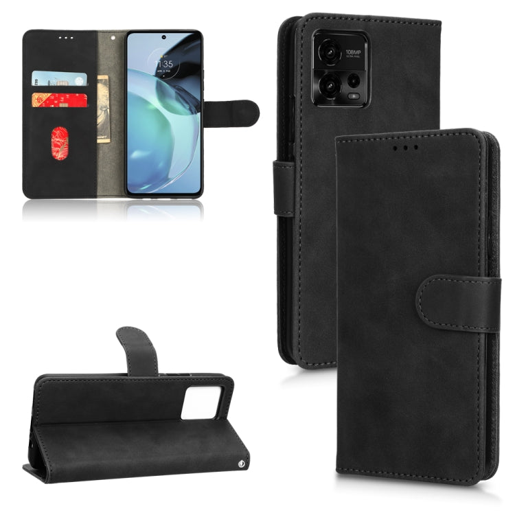 Skin Feel Magnetic Flip Leather Phone Case, For Motorola Moto G62 4G, For Sharp Aquos Sense 7 Plus, For OPPO A17