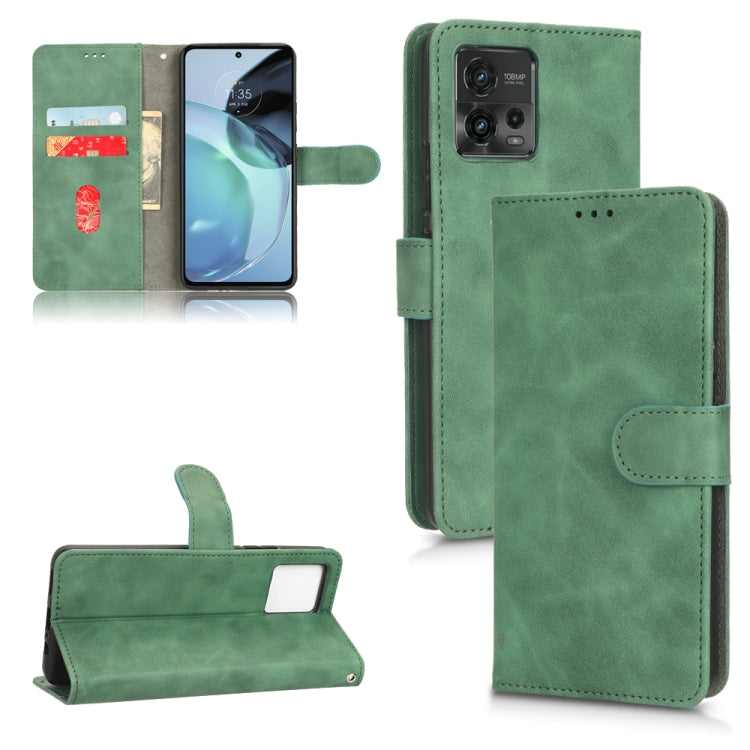 Skin Feel Magnetic Flip Leather Phone Case, For Motorola Moto G62 4G, For Sharp Aquos Sense 7 Plus, For OPPO A17