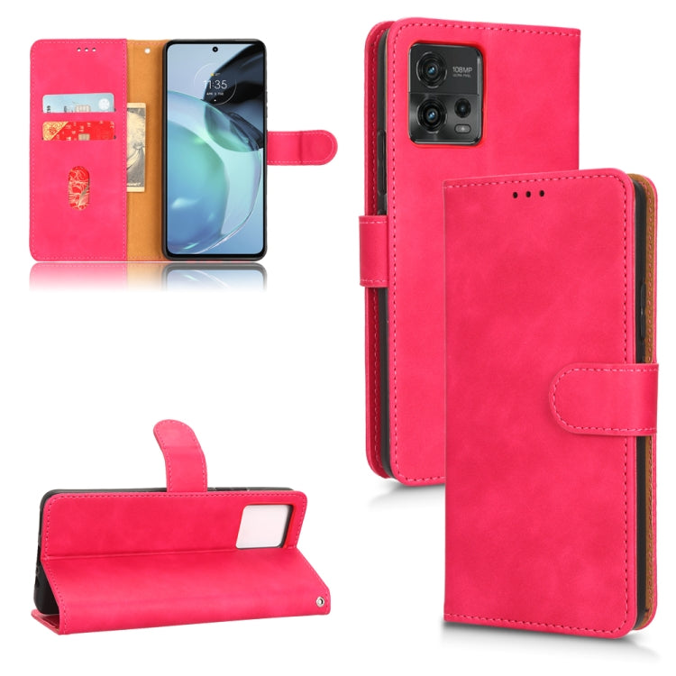 Skin Feel Magnetic Flip Leather Phone Case, For Motorola Moto G62 4G, For Sharp Aquos Sense 7 Plus, For OPPO A17