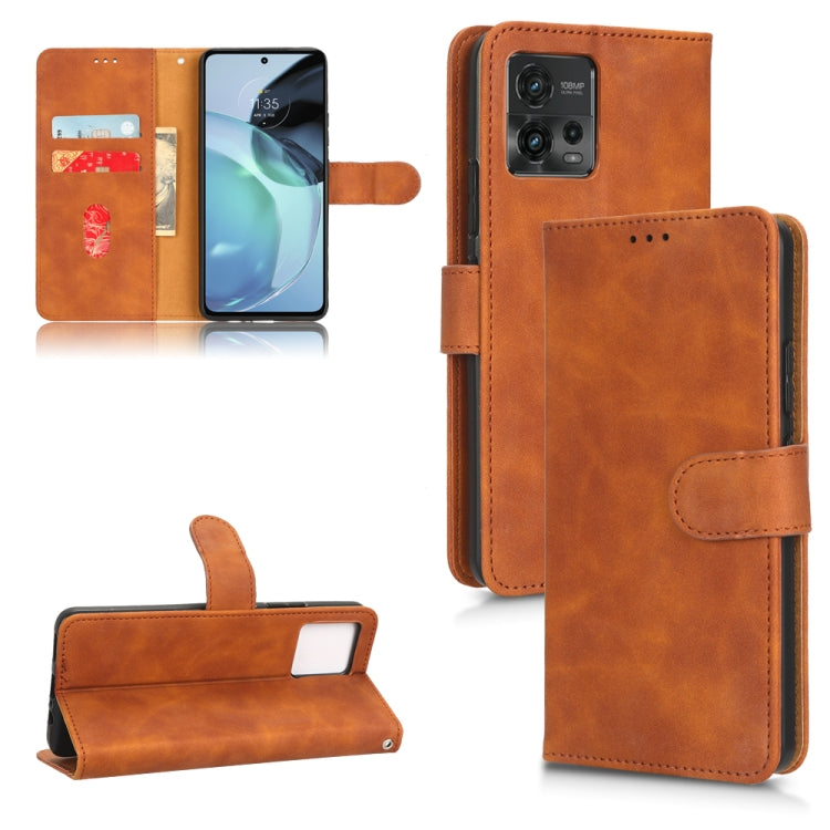 Skin Feel Magnetic Flip Leather Phone Case, For Motorola Moto G62 4G, For Sharp Aquos Sense 7 Plus, For OPPO A17