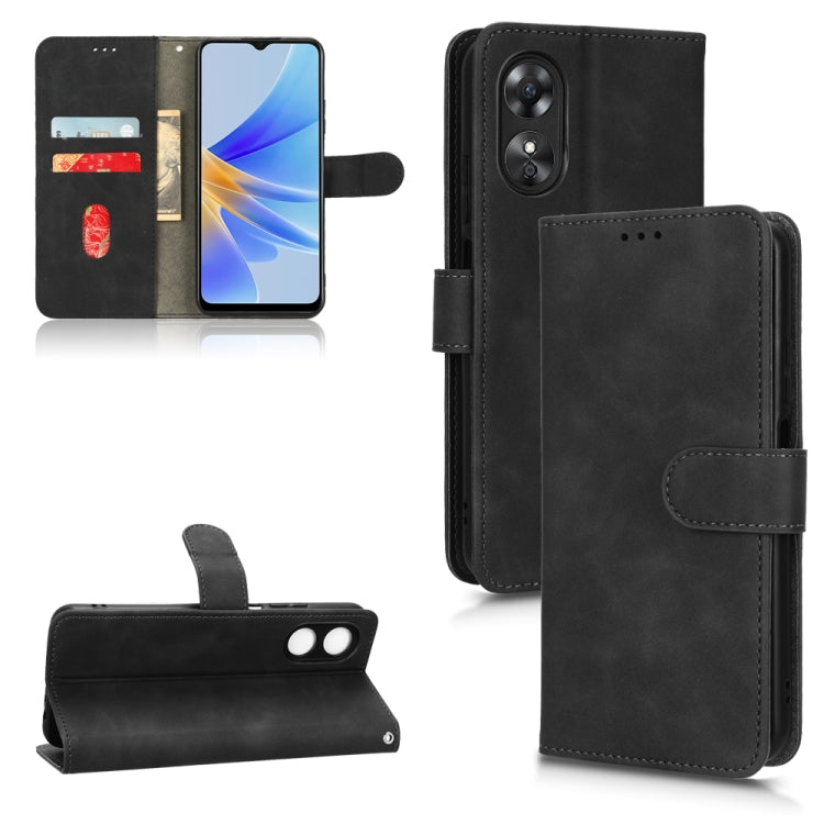 Skin Feel Magnetic Flip Leather Phone Case, For Motorola Moto G62 4G, For Sharp Aquos Sense 7 Plus, For OPPO A17