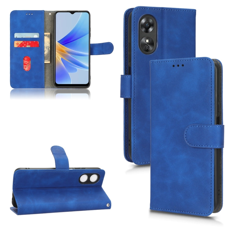 Skin Feel Magnetic Flip Leather Phone Case, For Motorola Moto G62 4G, For Sharp Aquos Sense 7 Plus, For OPPO A17