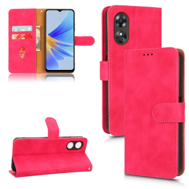 Skin Feel Magnetic Flip Leather Phone Case, For Motorola Moto G62 4G, For Sharp Aquos Sense 7 Plus, For OPPO A17