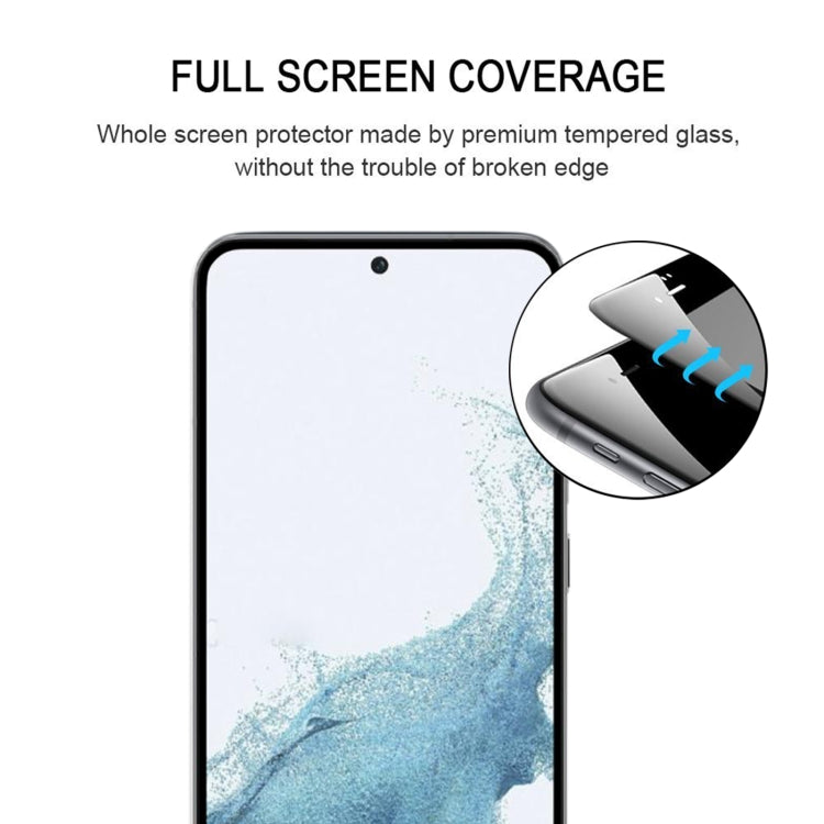 25pcs Full Glue Full Screen Tempered Glass Film, For Samsung Galaxy S23 5G / S22 5G (25 PCS), For Samsung Galaxy S23+ 5G / S22+ 5G (25 PCS)