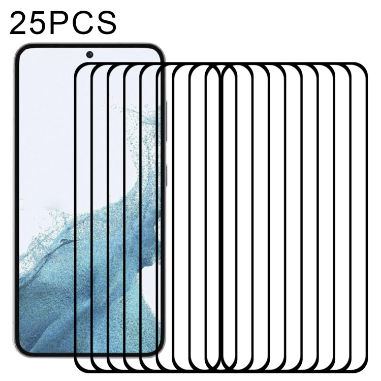 25pcs 3D Curved Edge Full Screen Full Glue Tempered Glass Film, For Samsung Galaxy S23 5G (25pcs), For Samsung Galaxy S23+ 5G (25pcs), For Samsung Galaxy S23 Ultra 5G (25pcs)