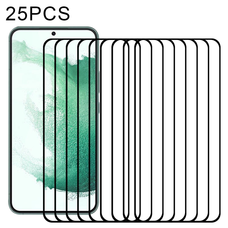 25pcs 3D Curved Edge Full Screen Full Glue Tempered Glass Film, For Samsung Galaxy S23 5G (25pcs), For Samsung Galaxy S23+ 5G (25pcs), For Samsung Galaxy S23 Ultra 5G (25pcs)