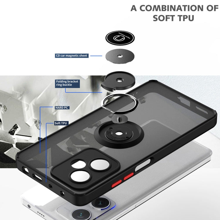 Q Shadow 1 Series TPU + PC Ring Holder Phone Case, For Xiaomi Redmi Note 12 China, For Xiaomi Redmi Note 12 Pro 5G China, For Xiaomi Redmi Note 12 Pro+ China