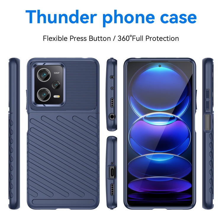Thunderbolt Shockproof TPU Protective Soft Phone Case, For Xiaomi Redmi Note 12 Pro 5G China, For Xiaomi Redmi Note 12 Pro+ China / Global