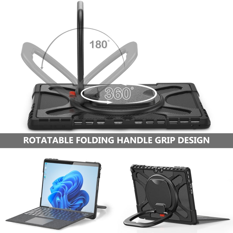 Handle Rotatable Kickstand Shockproof Tablet Case, For MicroSoft Surface Pro 9