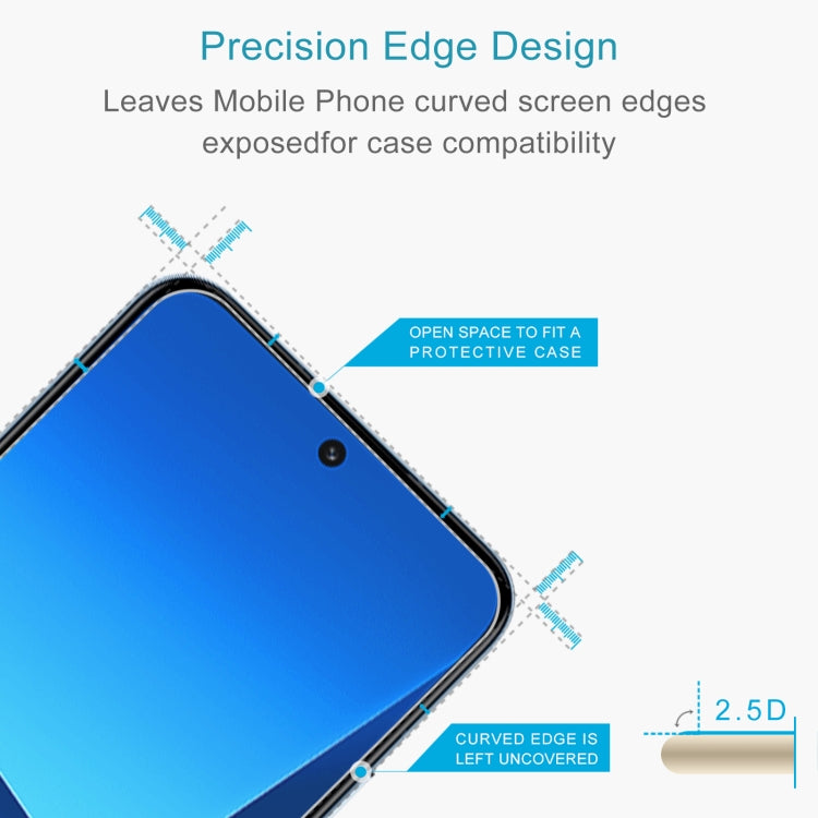 50pcs 0.26mm 9H 2.5D Tempered Glass Film, For Xiaomi 13 (50 PCS)
