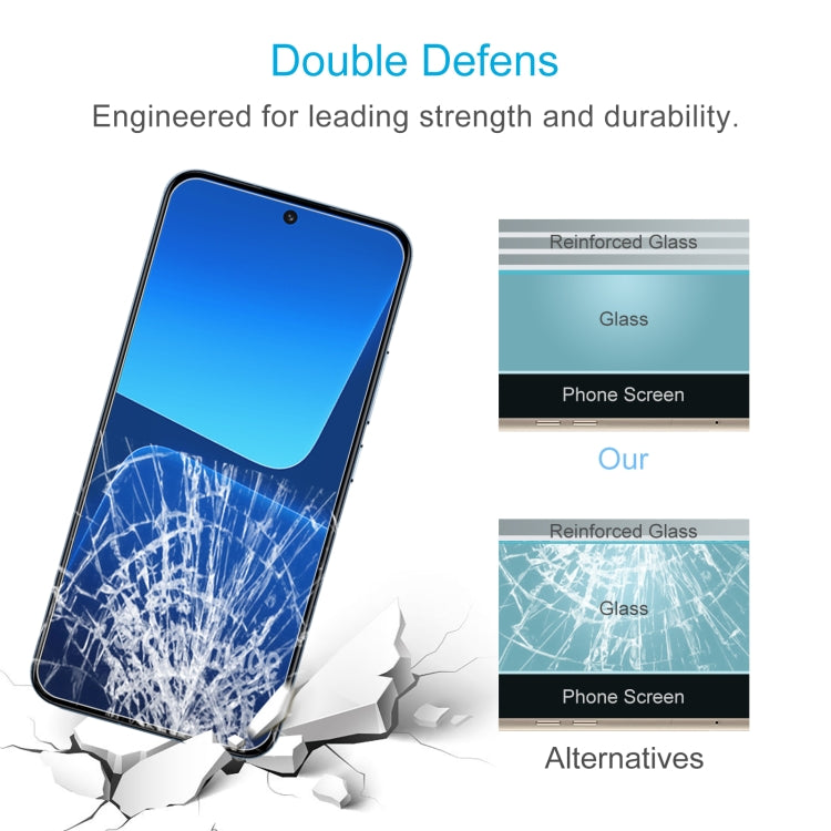 50pcs 0.26mm 9H 2.5D Tempered Glass Film, For Xiaomi 13 (50 PCS)