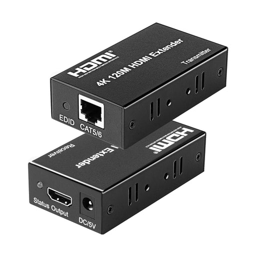 4K HDMI to RJ45 Network Extender, Transmission Distance: 200m, EU Plug