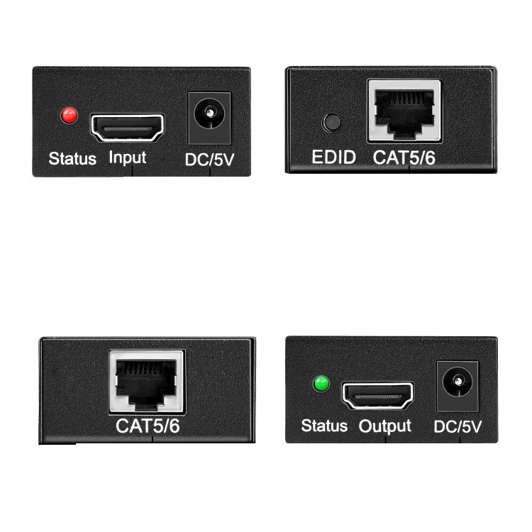 4K HDMI to RJ45 Network Extender, Transmission Distance: 200m, EU Plug