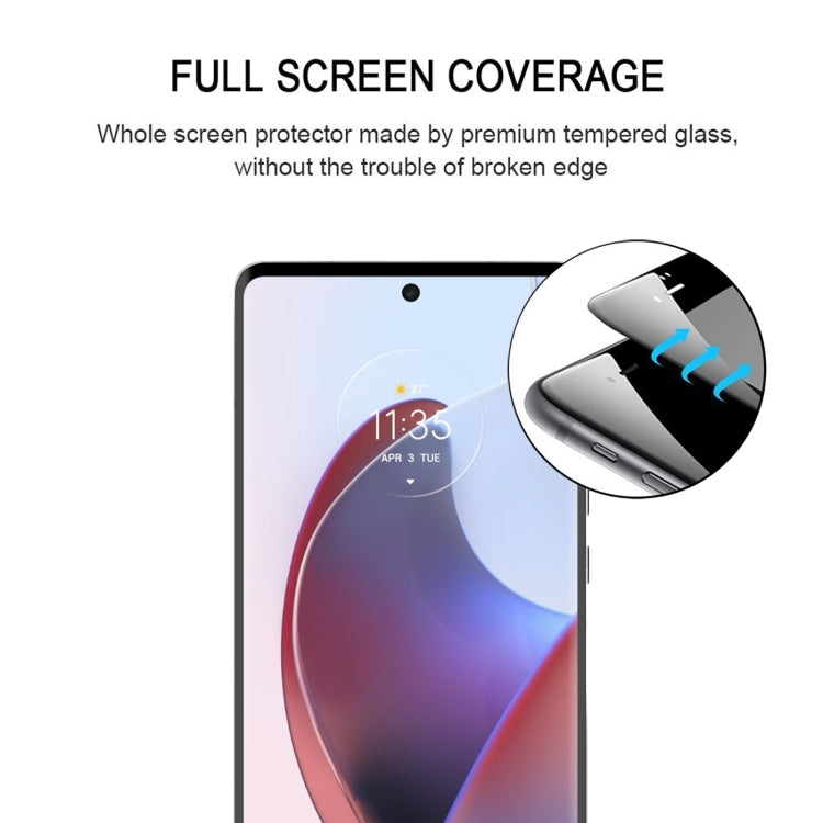 25pcs 3D Curved Edge Full Screen Tempered Glass Film, For Motorola Edge 30 Ultra (25 PCS)