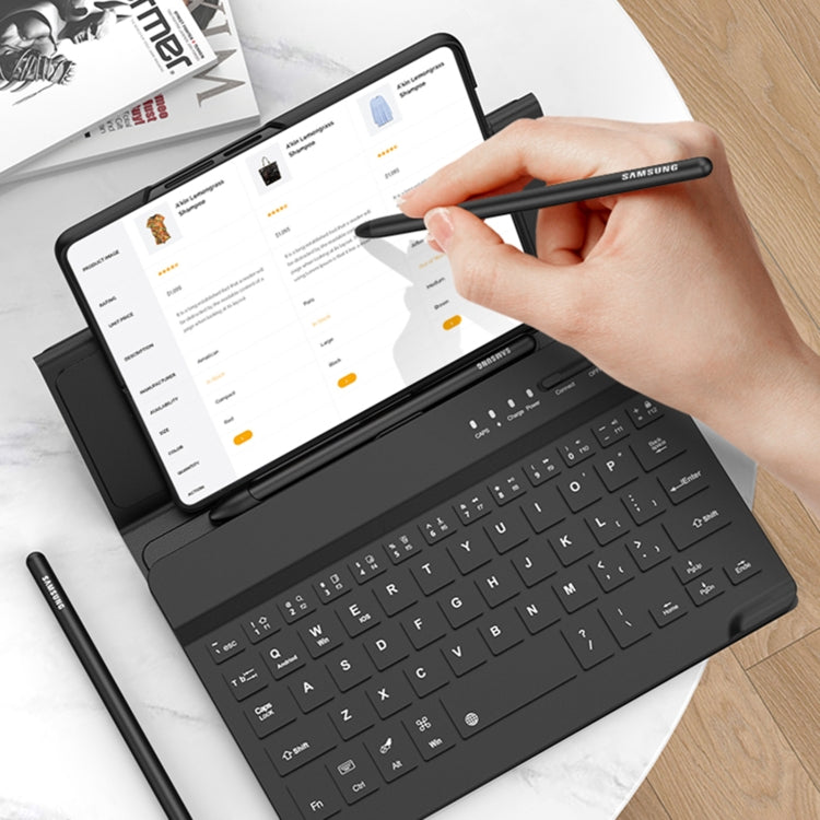 GKK Magnetic Folding Bluetooth Keyboard Leather Case with Pen, For Samsung Galaxy Z Fold3 5G, For Samsung Galaxy Z Fold4