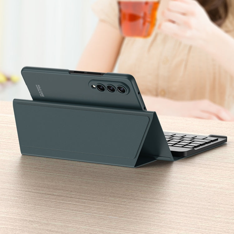 GKK Magnetic Folding Bluetooth Keyboard Leather Case with Pen, For Samsung Galaxy Z Fold3 5G, For Samsung Galaxy Z Fold4